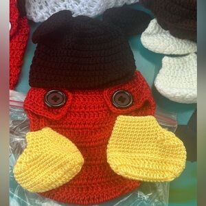 Mickie mouse crochet outfit